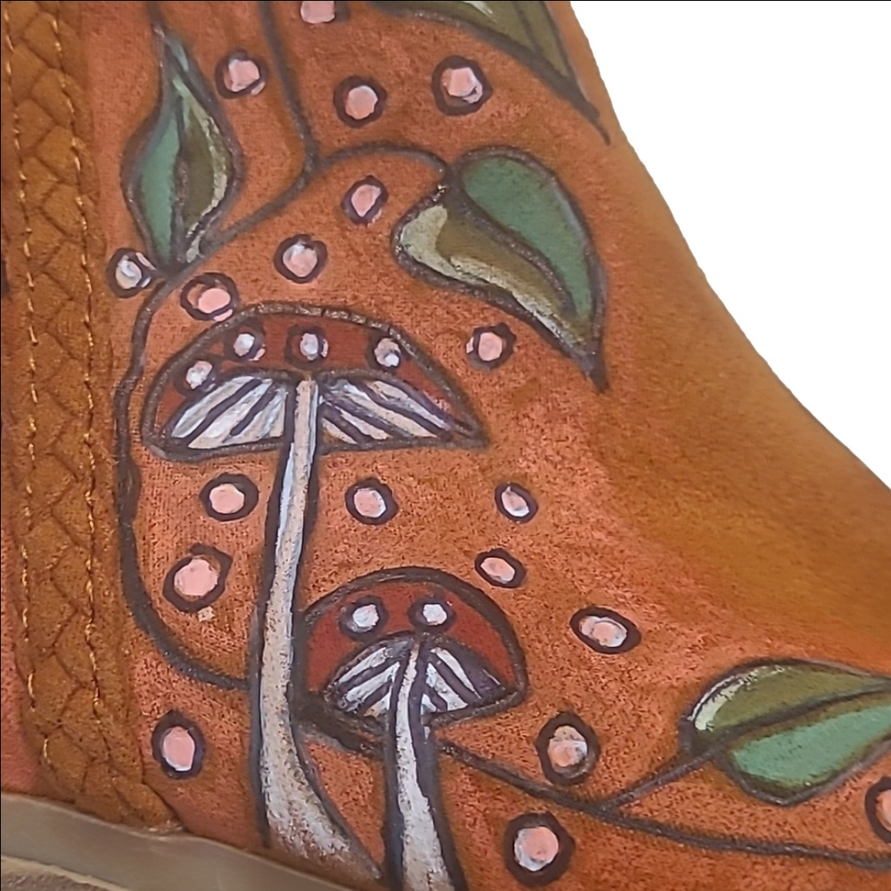 Hand Painted Womens s7 Bohemian Art To Wear Cottagecore Autumn Fairy - Picture 9 of 14